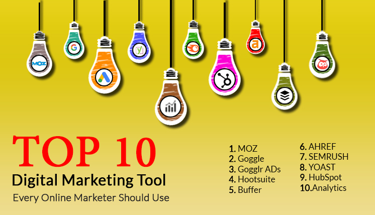top best digital marketing tools name
