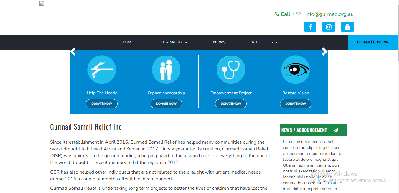 website